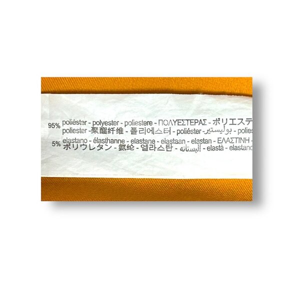 Zara L Yellow Collared Button Dress Draped Waist Hidden Zipper Long Sleeve Mini - Picture 8 of 9